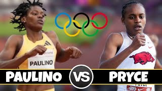 Nickisha Pryce vs Marileidy Paulino 400m  Paris Olympics  Track And Field 2024 [upl. by Acsicnarf]