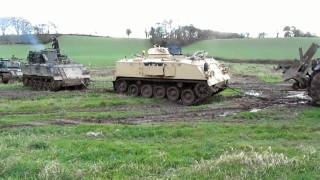 T55 Battle Tank Recovery at Tank School [upl. by Atekihs232]