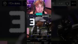 1 seconded left on the clockgaming funny stream madden ravens rage football raiders clip [upl. by Freud]