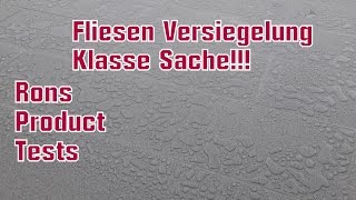 Feinsteinzeug Fliesen versiegeln und imprägnieren mit Mellerud Imprägnierung und Grundreiniger [upl. by Norb]