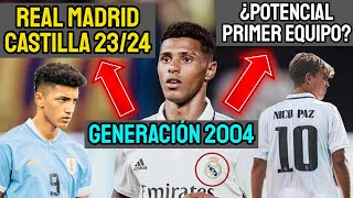 LA BASE DE LA PLANTILLA DEL REAL MADRID CASTILLA PARA LA 2324 BENDITA GENERACIÓN DEL 2004 [upl. by Ortiz415]