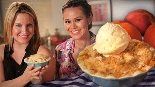 Mini Peach Cobbler with Lovely Lady Cakes  Dessert Ideas  Just Add Sugar [upl. by Henri558]