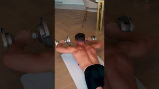 Back Workout at Home With Adjustable Dumbbells homeworkout [upl. by Oinotnas34]