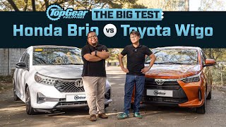 2024 Honda Brio vs Toyota Wigo Big Test of small hatchbacks  Top Gear Philippines [upl. by Carn]