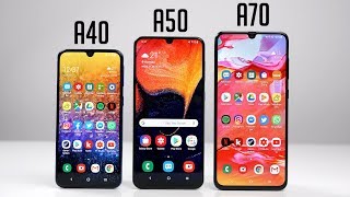 Samsung Galaxy A40 vs A50 vs A70  Die wichtigsten Unterschiede amp Kaufberatung Deutsch  SwagTab [upl. by Blackmun642]