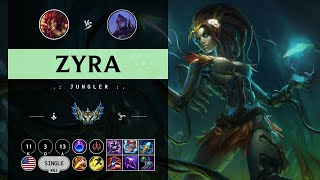 Zyra Jungle vs BelVeth  NA Challenger Patch 1411 [upl. by Ploch]