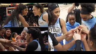 Chicago Sky Locker Room Speech amp Celebration After Win Over Storm [upl. by Aisatnaf]