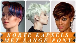 Korte kapsels dames met lange pony 2018 [upl. by Akinajnat148]