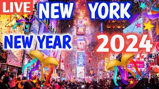 Original Sound New Years Eve 2024 in Times Square NYC ✨ Times Square Ball Drop 2024 [upl. by Nevsa451]