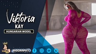 viktoria kay Hungarian Instagram Curvy fashion model Bio Wiki Age Tryon Outfits 2024 [upl. by Eisoj]