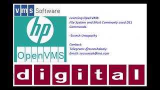 OpenVMS Basic DCL Commands amp File System [upl. by Nostaw]