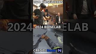 BONELAB 2024 VS BONEWORKS 2018 bonelab boneworks vr shorts [upl. by Lovmilla]