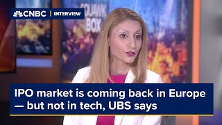 IPO market is coming back in Europe — but not in tech UBS says [upl. by Idarb]