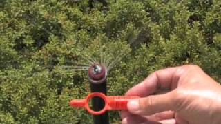 MP Rotator Series How to Adjust Hunters MP Rotator Sprinkler Heads [upl. by Nirrol]