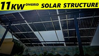 Solar panel mounting structure design and fabrication useful tips  solar frame design [upl. by Aysahc]