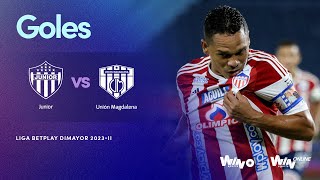 Junior vs Unión Magdalena goles  Liga BetPlay Dimayor 20232  Fecha 10 [upl. by Harod]