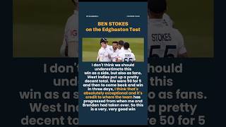 Ben stokes on the edgbaston test [upl. by Keiryt172]