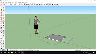 Basic tutorial Sketchup ukuran [upl. by Ahmar]