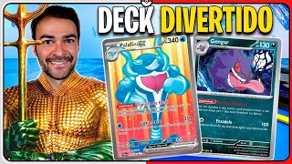 DECK POKÉMON Barato e Divertido com PALAFIN EX [upl. by Eimoan]