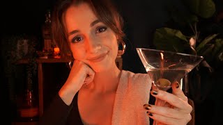 ASMR Bartender Roleplay Pt 3  Whispered  Muffled Music [upl. by Rimat]