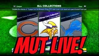 Madden Ultimate Team Pack Buying amp COLLECTIONS LIVESTREAM [upl. by Donia831]