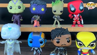 Groot Nebulosa NightCrawler The Vision King Killmonger Wolverine Talos  Bonecos Funko Pop [upl. by Nellir]