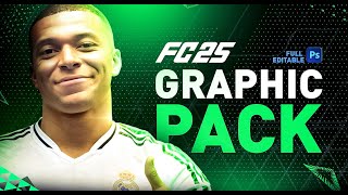 🚨FC25 GRAPHIC PACK TEMPLATE 7000 items psd  GFX PACK🎮⚽ [upl. by Marino683]