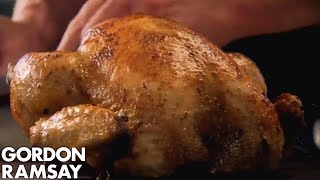 Stuffed Roast Chicken with Chorizo  Gordon Ramsay [upl. by Eisiam528]