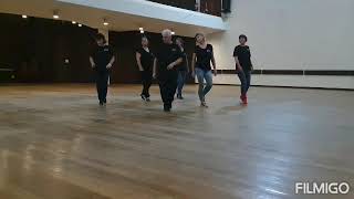 Line Dance Demo AB Cry To Me Lesley Clark January 2013 [upl. by Dulcie]