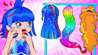 Beautiful Long hair Dont Choose Wrong Funny Situations  Poor Princess Life Animation [upl. by Vassaux]