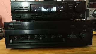 Yamaha AX590 Integrated Stereo Amplifier  Kenwood GE760 [upl. by Nelli]