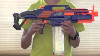 REVIEW Nerf Rapidstrike CS18 Unboxing Review and Firing Demo [upl. by Mair]