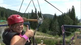 Take A Zip at Schweitzer Mountain Resort [upl. by Asilat]