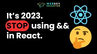 Should we stop using quotampampquot for conditional rendering in React 🤔 my reaction [upl. by Noli]