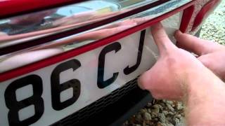 How to use new plastic number plate fixings [upl. by Bolan]