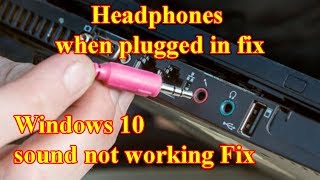 Windows 10 not detecting headphones when plugged in fix [upl. by Wilbur659]