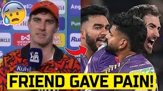 quotFriend Gave Painquot Pat Cummins CRIES OPENLY After Heartbreaking IPL Final Defeat😭 KKR vs SRH News [upl. by Nileek]