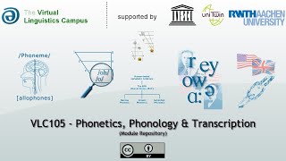 VLC105  Phonetics Phonology amp Transcription [upl. by Yhtnomit]