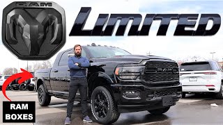 2023 Ram 3500 Limited Night Edition Mega Cab and Ram Boxes Is It Worth Ordering Every Option [upl. by Anallise234]