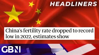 Chinas fertility rate dropped to record low in 2022 estimates show 🗞 Headliners [upl. by Plato164]