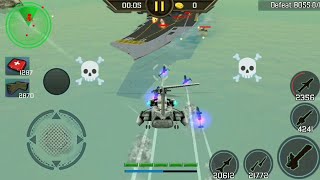 Gunship Strike Boss Mission 8 And 9 Ship With Hunter Last Rocket Missile [upl. by Akenit]