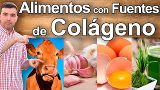 El Colageno  12 Alimentos y Fuentes de Colageno Hidrolizado para Tu Piel Huesos Cabello y Salud [upl. by Oirogerg]