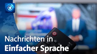 Bundesweit erstes Angebot tagesschau startet Sendung in Einfacher Sprache [upl. by Ennaylloh234]