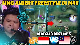 LING ALBERT NI BOSS FREESTYLE DI M4 TERCENGANG SEMUA PENONTON LIATNYA MATCH 3 BO 5 [upl. by Dyraj948]