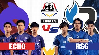 ECHO vs RSG PH  Game 2  FINALS  ONE Esports MPL Invitational 2023  Day 5 [upl. by Tiossem732]