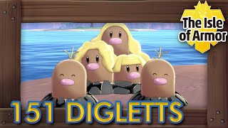 Pokémon Sword amp Shield The Isle of Armor  All 151 Diglett Locations [upl. by Lorrin627]