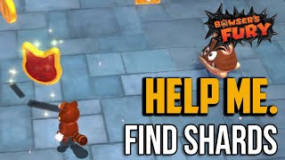 Bowsers Fury  Roiling Roller Isle All Cat Shine Shards Locations [upl. by Nady]