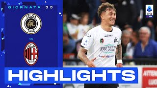 SpeziaMilan 20  Colpaccio spezzino al Picco Gol e Highlights  Serie A TIM 202223 [upl. by Rehpinnej]