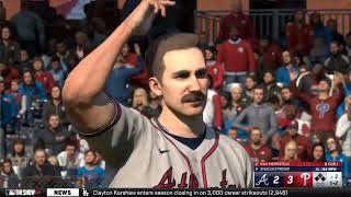 MLB THE SHOW 24 Game 1162 Atlanta Braves vs Philadelphia Phillies [upl. by Longmire252]