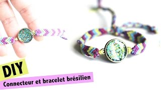 TUTO Bracelet Brésilien Facile et Rapide Modèle Rayures [upl. by Arlyn]